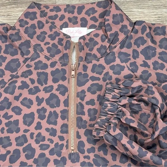 PINK LILY BROWN SPOTTED SWEETHEART
WINDBREAKER AND LINED ACTIVE SHORTS - Picture 7 of 11